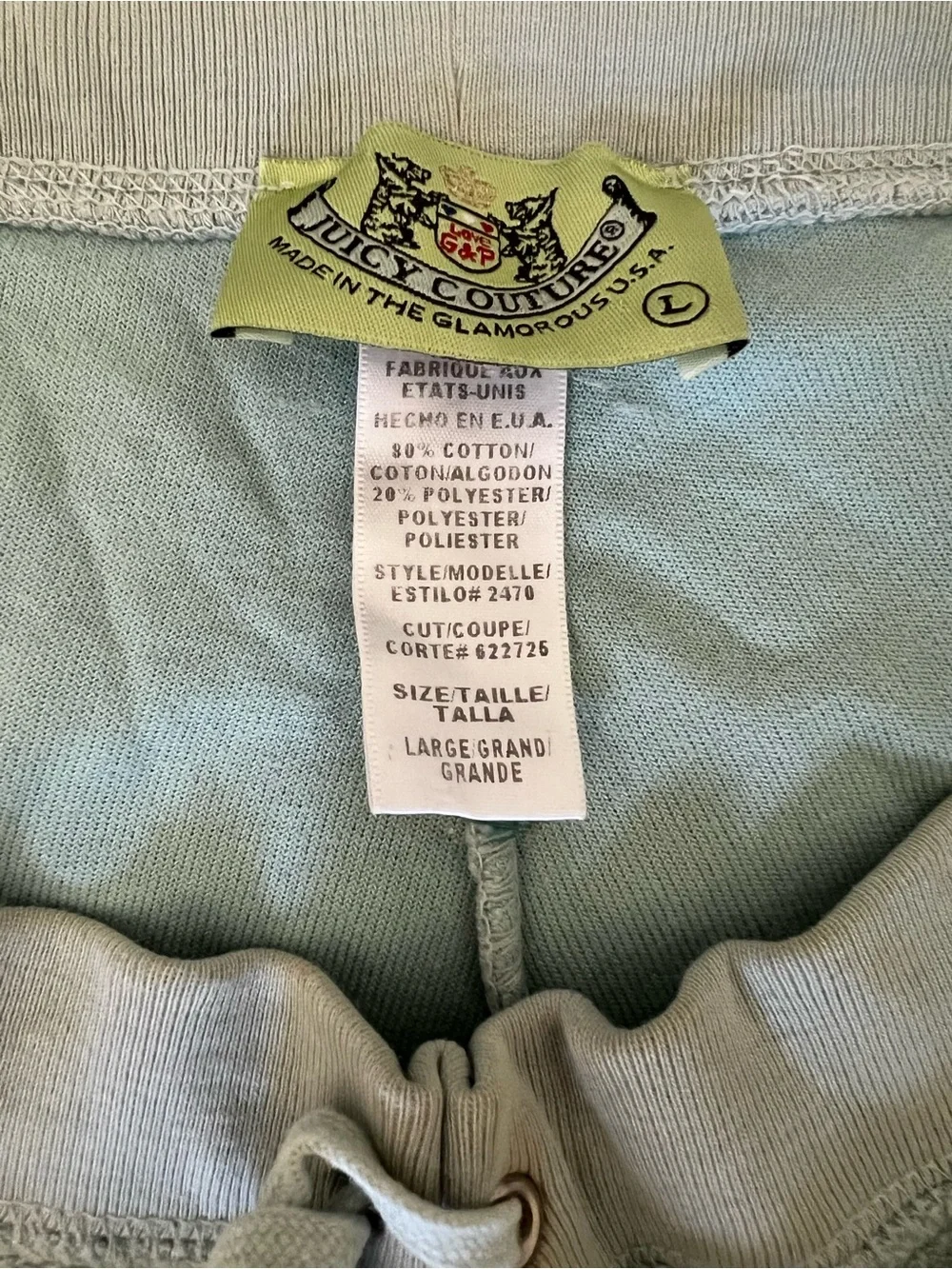 Light mint green Juicy Couture tracksuit